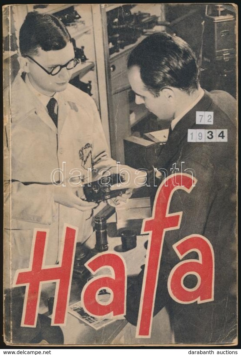 1934 Hatschek és Farkas Fotó-, Optikai és Rádiószaküzlet 72. Képekkel Illusztrált Katalógusa. Bp.,1934, Tolnai-ny.,126+2 - Other & Unclassified