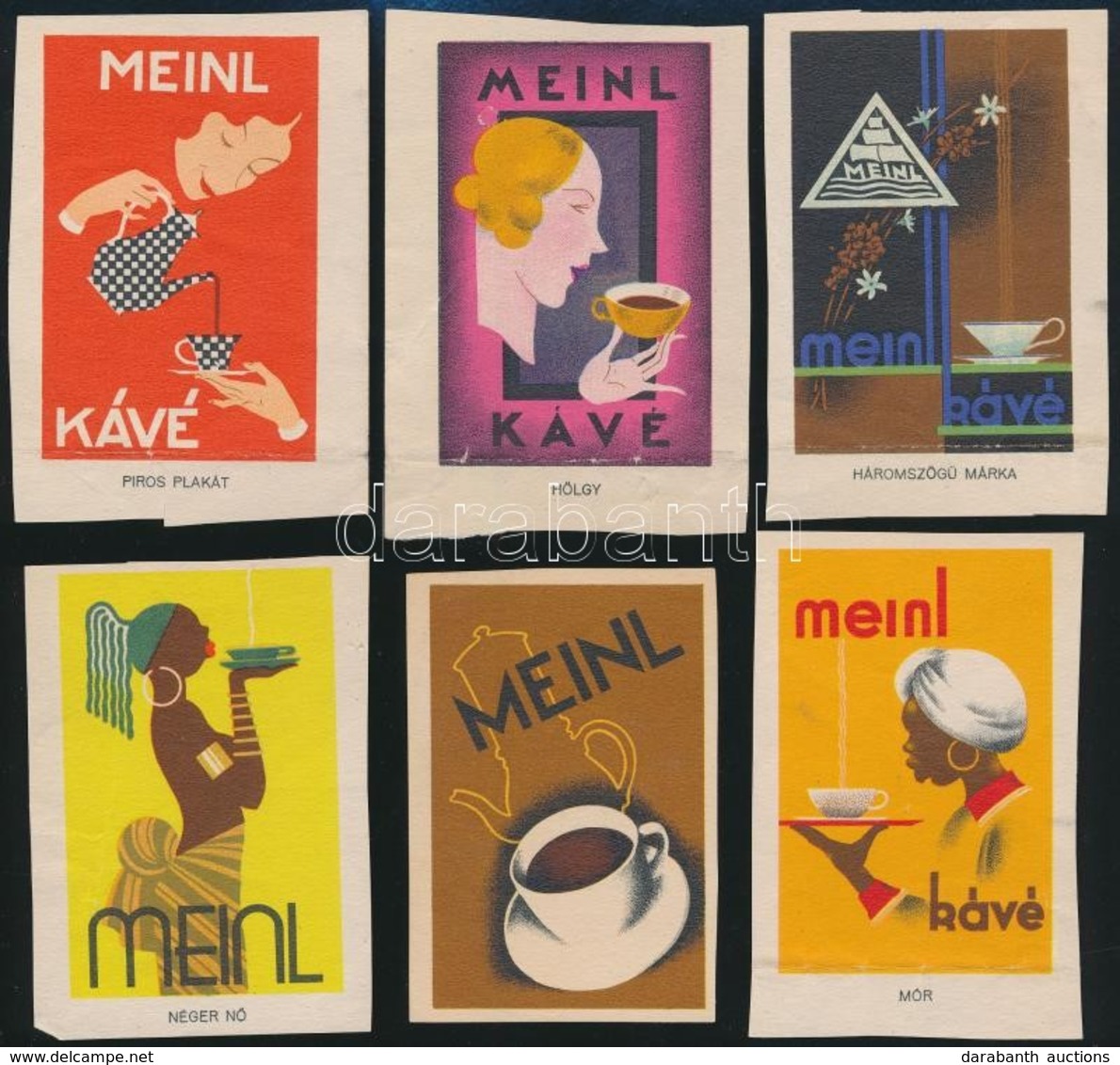6 Db Meinl Kávé Reklámlap - Advertising