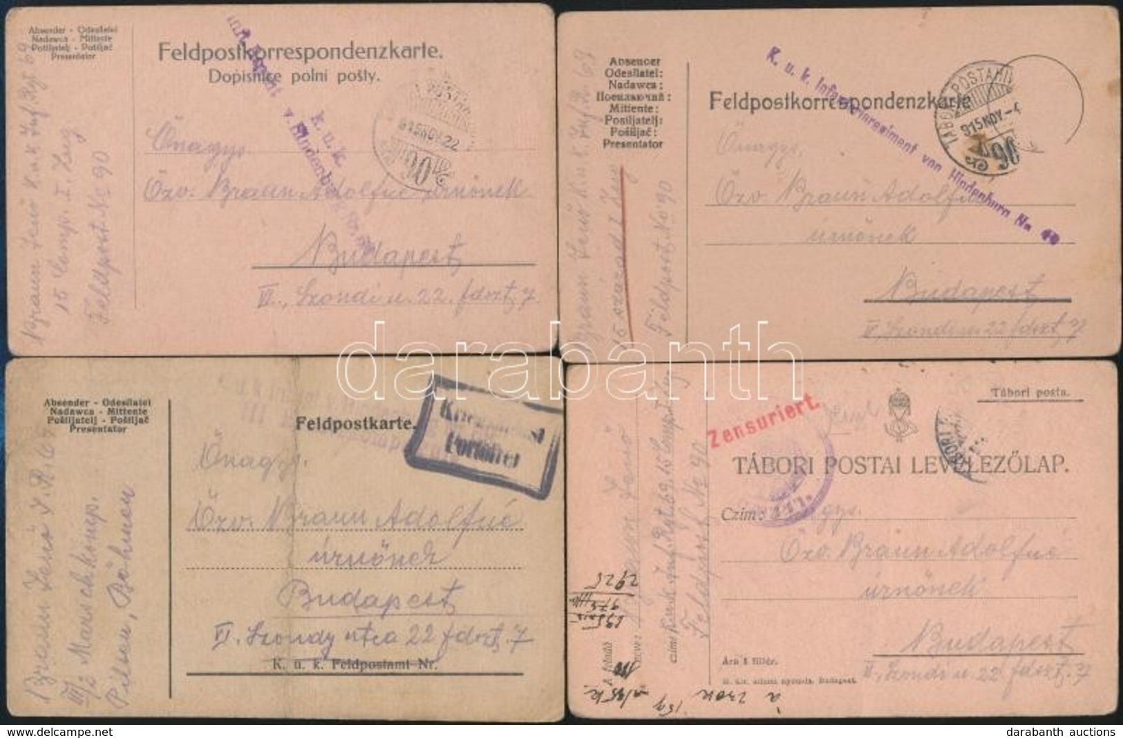 Cca 1916-1918 Tábori Postai Levelez?lapok, összesen Kb. 20 Db - Other & Unclassified