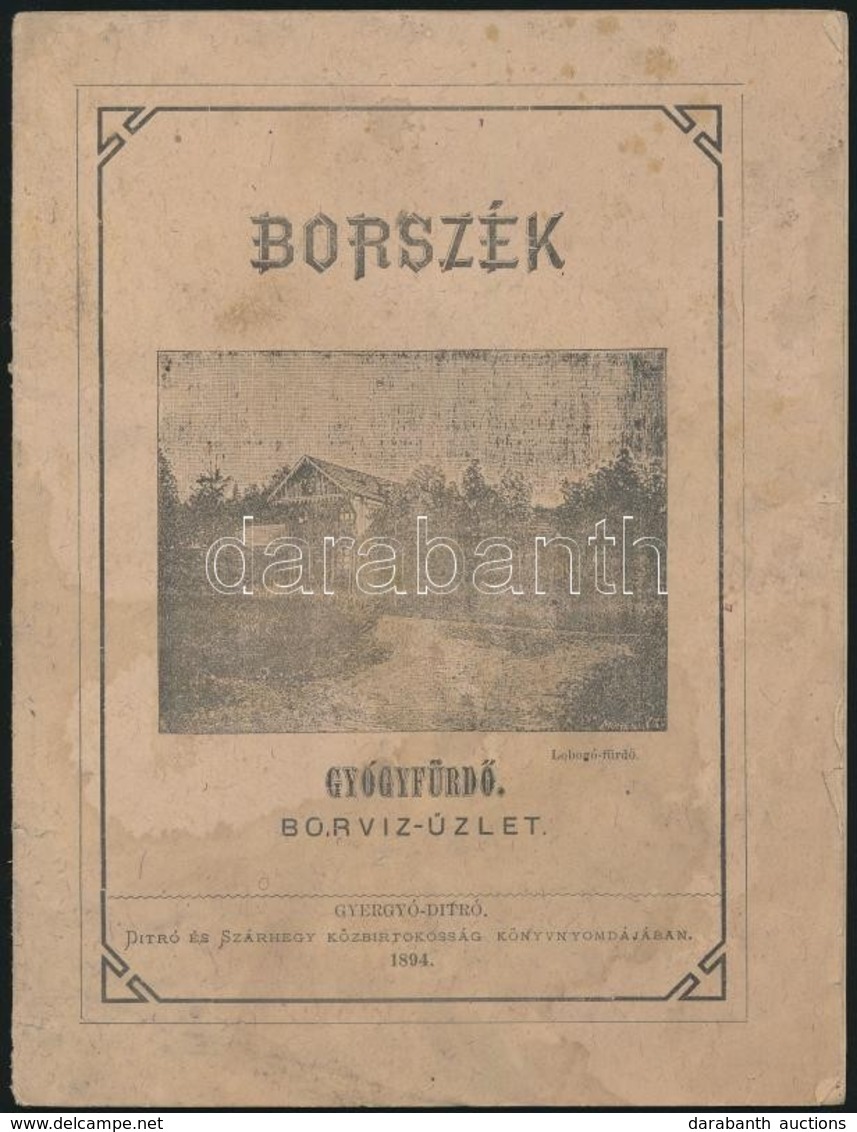 1894 Borszék - Gyógyfürd?, Borvíz üzlet, 16p - Unclassified