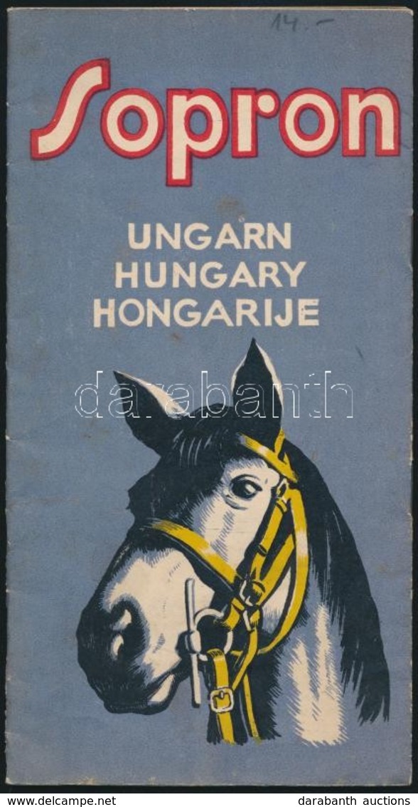 Cca 1920-1930 Sopron, Magyarország Legszebb Lovagló Terepe, Soproni Lovasegyesület, T?zött Papírkötésben, Jó állapotban. - Unclassified