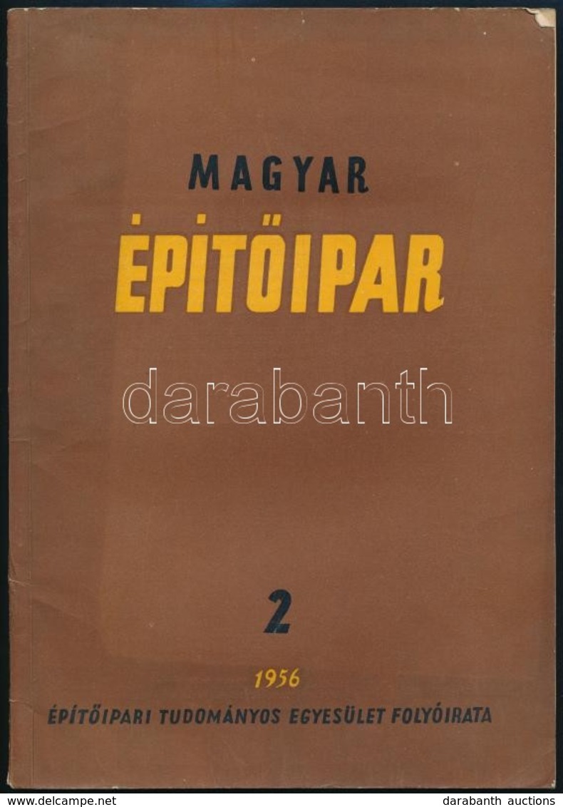 1956 Magyar Épít?ipar 1956. V. évf. 2. Szám. - Unclassified