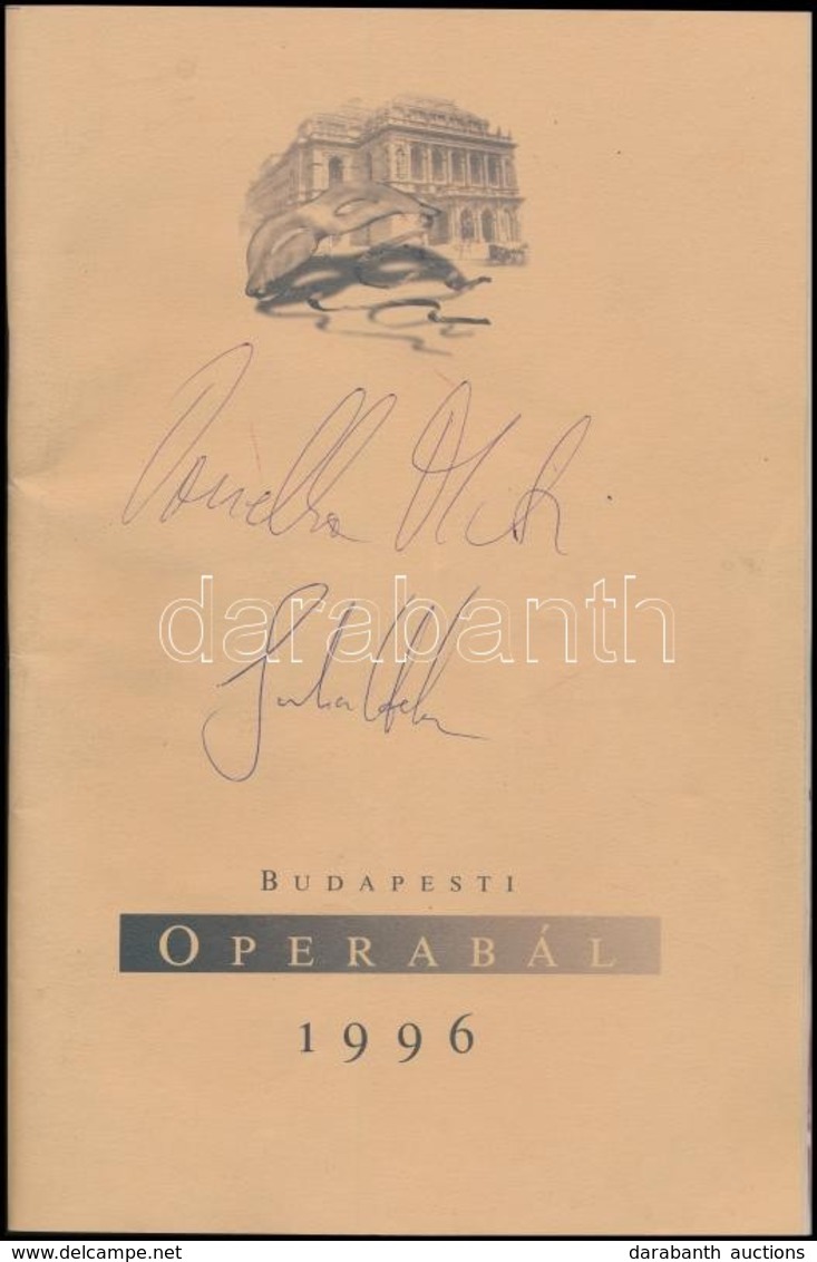 1996-1997 A Budapesti Operabál Prospektusa, Belép?jeggyel, Tombolajeggyel, Táncrenddel, A Prospektuson Ornella Muti és S - Unclassified