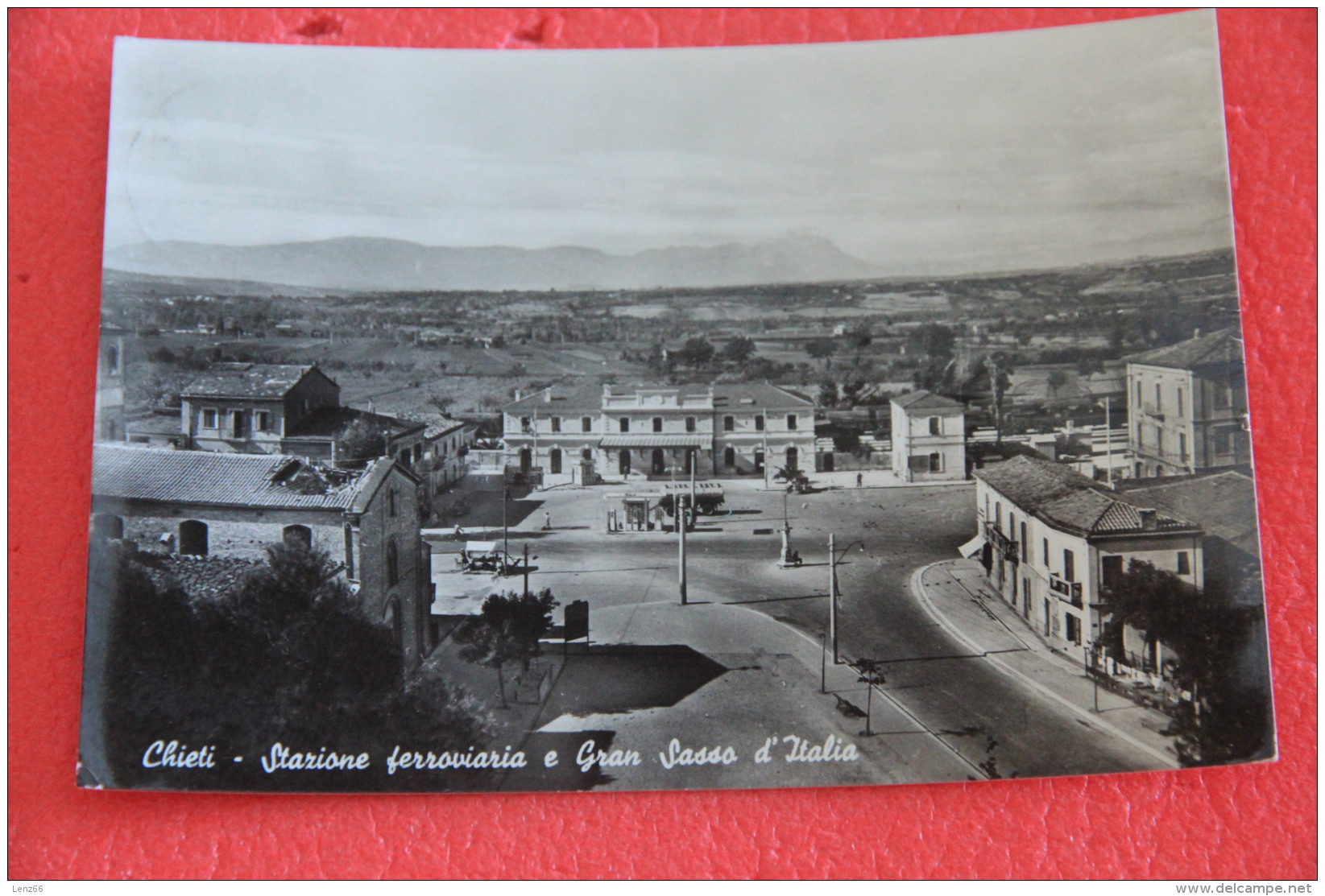 Chieti La Stazione Bahnhof Gare Station + Stazione Pompe Benzina 2959 - Other & Unclassified