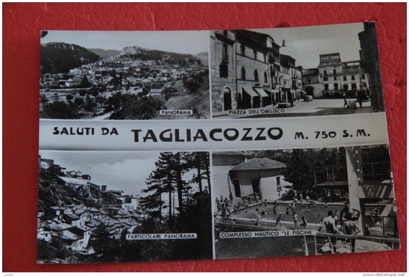 Tagliacozzo L' Aquila Vedutine Con Piazza Obelisco 1965 - Sonstige & Ohne Zuordnung