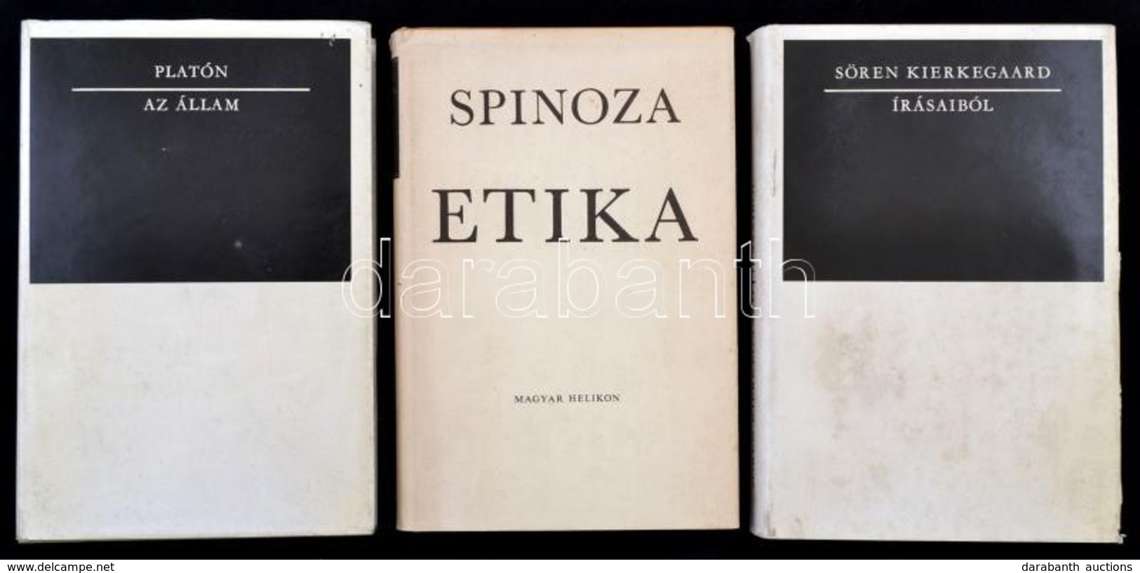 Vegyes Könyvtétel, Filozófiai Könyvek Témában, 3 Db: 
Platón: Az Állam. Részletek. Gondolkodók. Bp., 1970, Gondolat. 2.  - Non Classificati