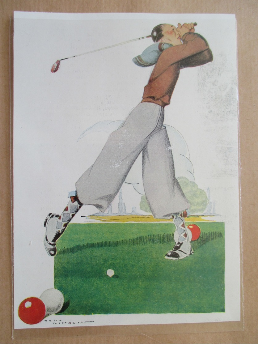 (1933)   Départ Driver -   Le Golf  - Illustration René Vincent   - Coupure De Presse Originale (Encart Photo) - Documents Historiques