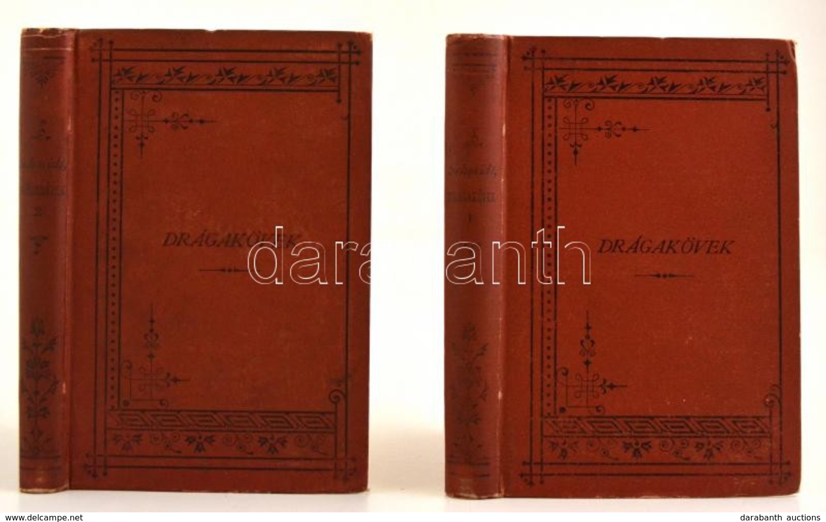 Schmidt Sándor: A Drágakövek I-II. Kötet. Bp., 1890, Kir. M. Természettudományi Társulat. Kiadói Kopott Egészvászon-köté - Unclassified