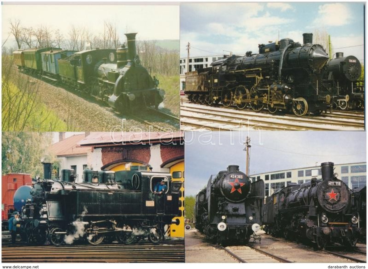 ** 15 Db MODERN Magyar G?zmozdony / 15 Modern Motive Postcards; Hungarian Locomotives - Unclassified