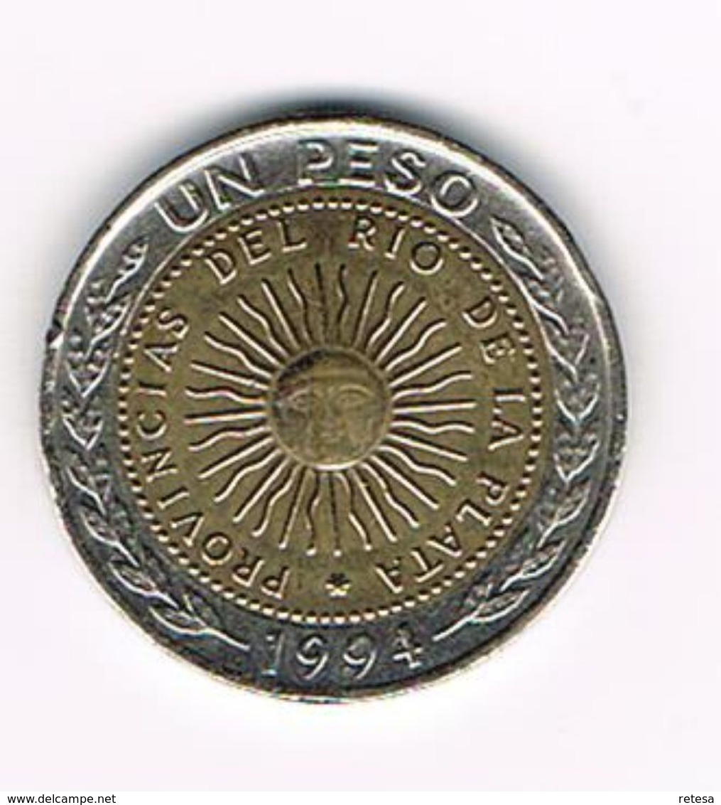 &    ARGENTINA  1 PESO 1994 A - Argentine