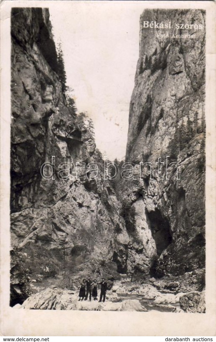 T2/T3 1941 Békás-szoros, Cheile Bicazului; Gorge. Foto Ambrus (EK) - Unclassified