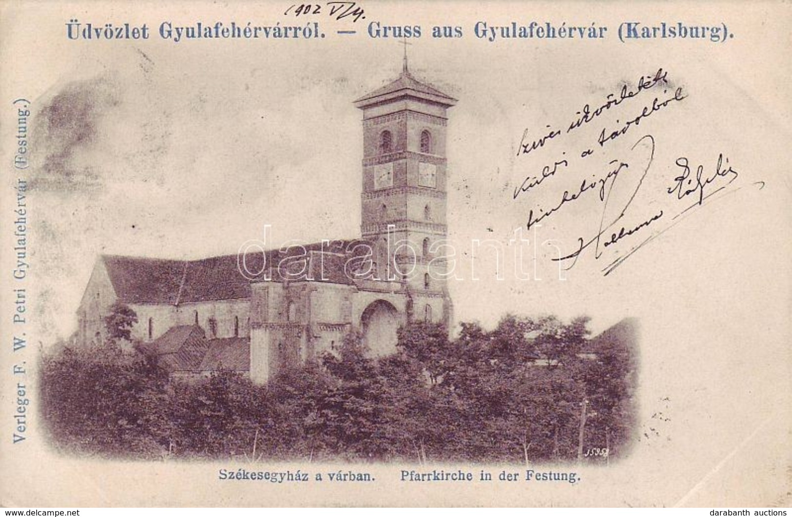 T2/T3 1902 Gyulafehérvár, Karlsburg, Alba Iulia; Székesegyház A Várban / Castle Cathedral - Unclassified