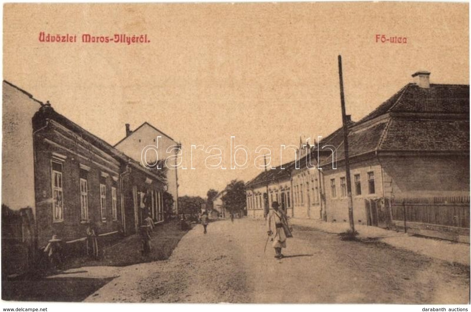 T2 1907 Marosillye, Ilia; F? Utca. W.L. 3121. / Main Street - Unclassified