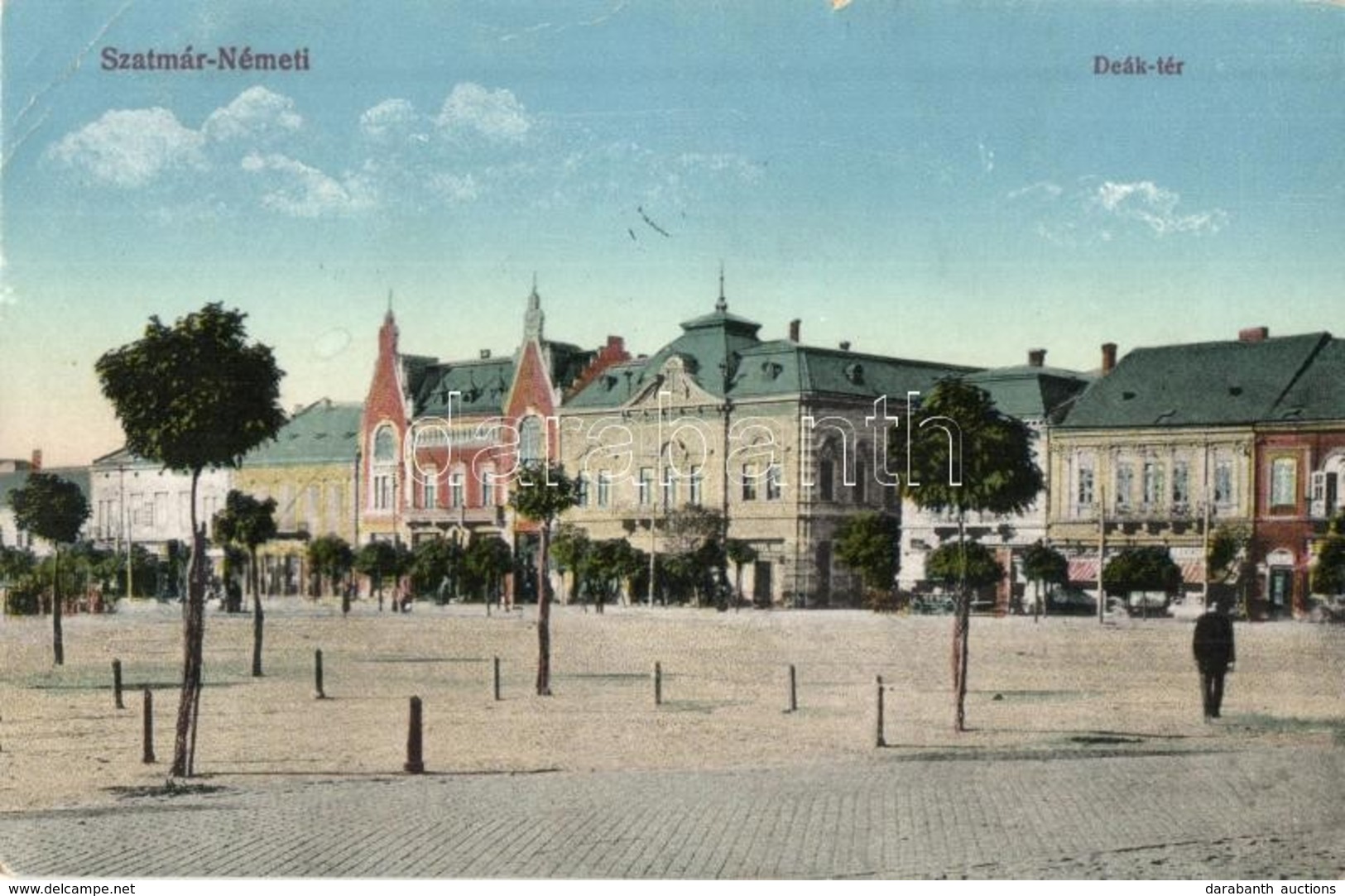 Szatmárnémeti, Satu Mare - 3 Db Régi Városképes Lap: Deák Tér, Pannonia Szálloda, Vasútállomás / 3 Pre-1945 Town-view Po - Unclassified