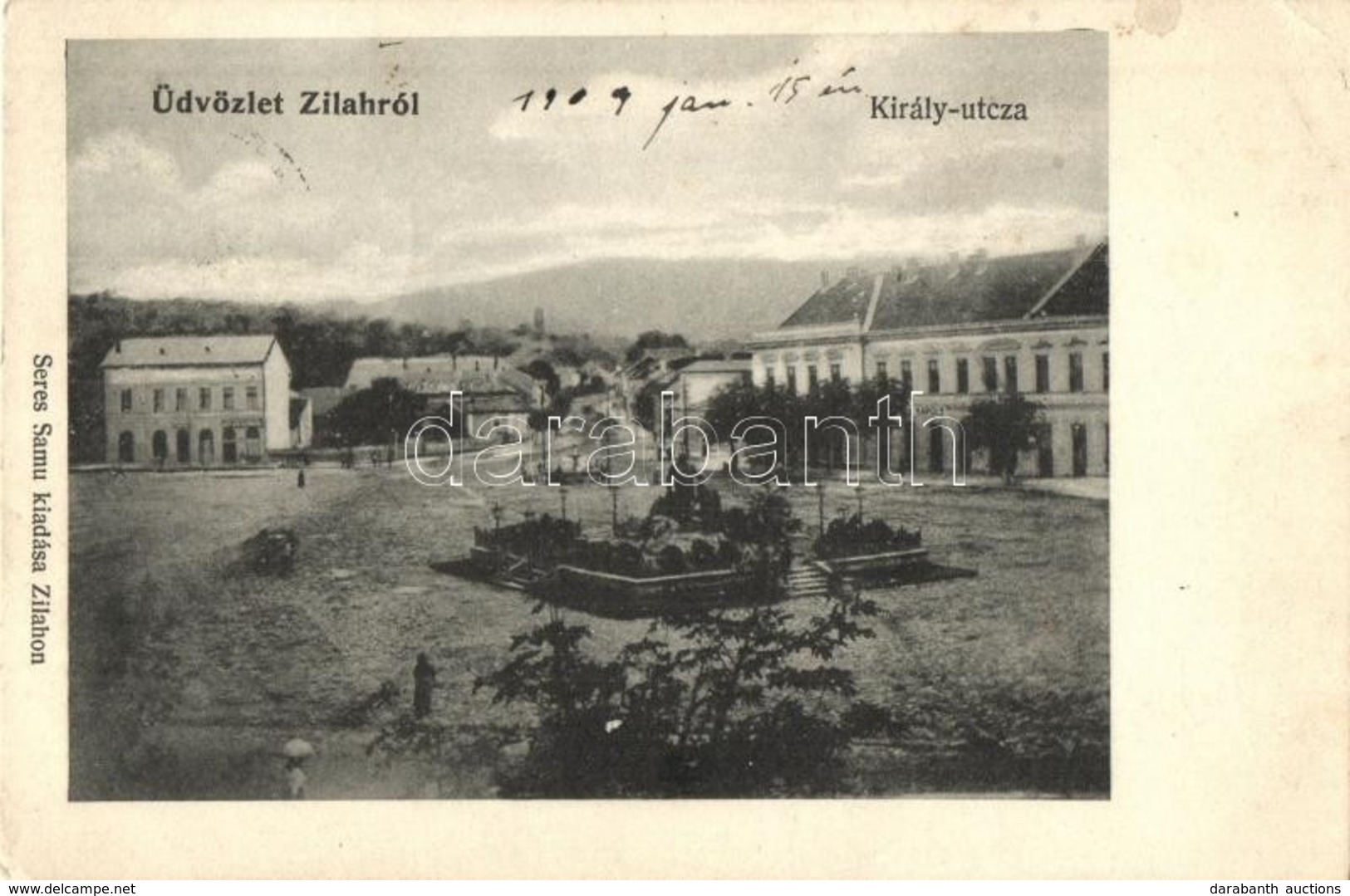 T2/T3 Zilah, Zalau; Király Utca, üzletek / Street View With Shops  (EK) - Unclassified