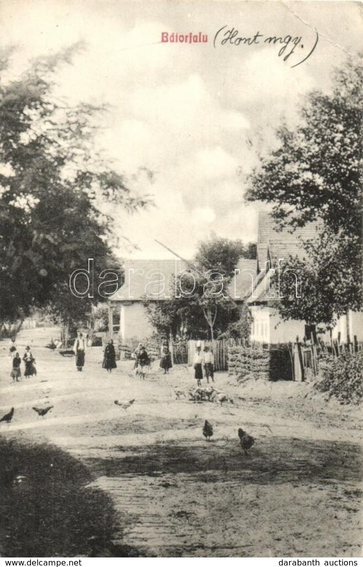 T2/T3 Bátorfalu, Bátorová; Utcakép Gyerekekkel. Fischer Jakab Kiadása / Street View With Children  (EK) - Unclassified