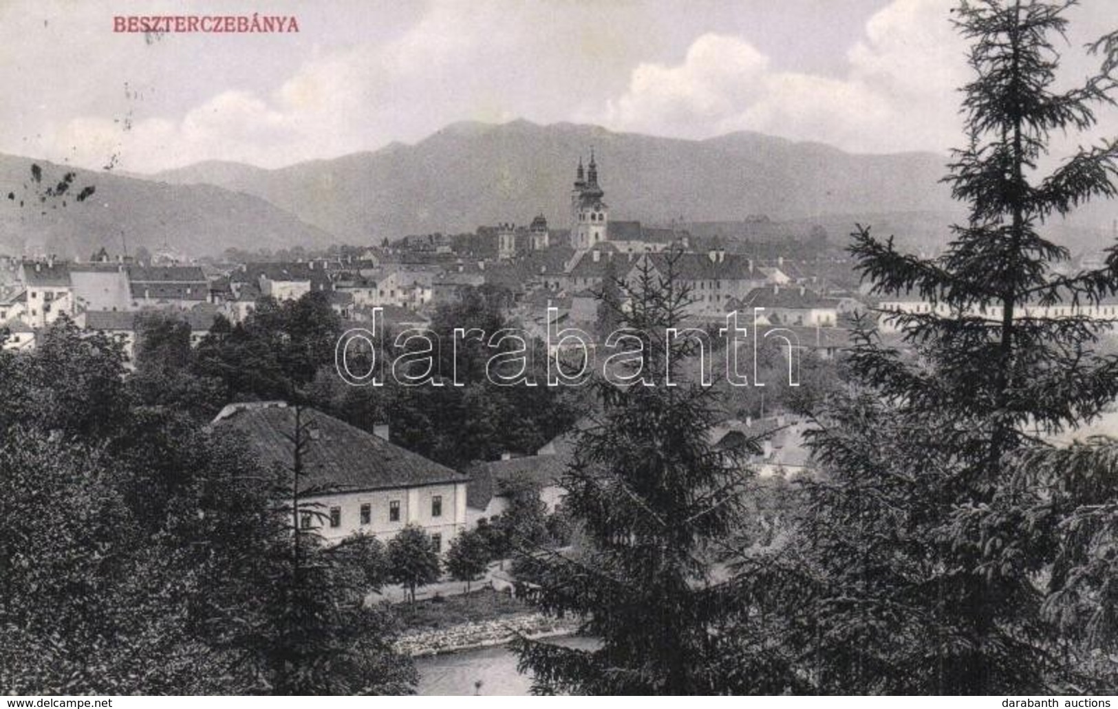 T2/T3 Besztercebánya, Banská Bystrica; Látkép. Machold F. Kiadása / General View (EK) - Non Classés