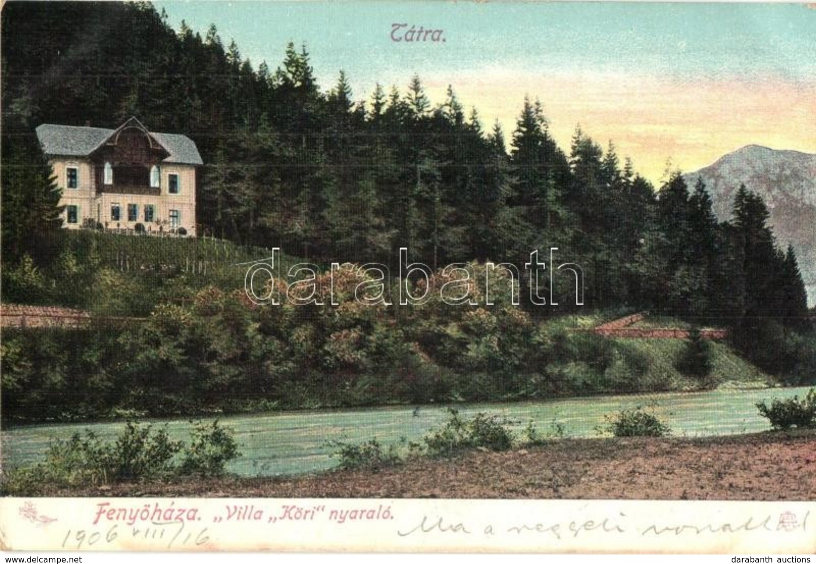 T2/T3 1906 Feny?háza, Lubochna; Villa Köri Nyaraló. Kiadja Feitzinger Ede 1905. 881. / Villa (EK) - Unclassified