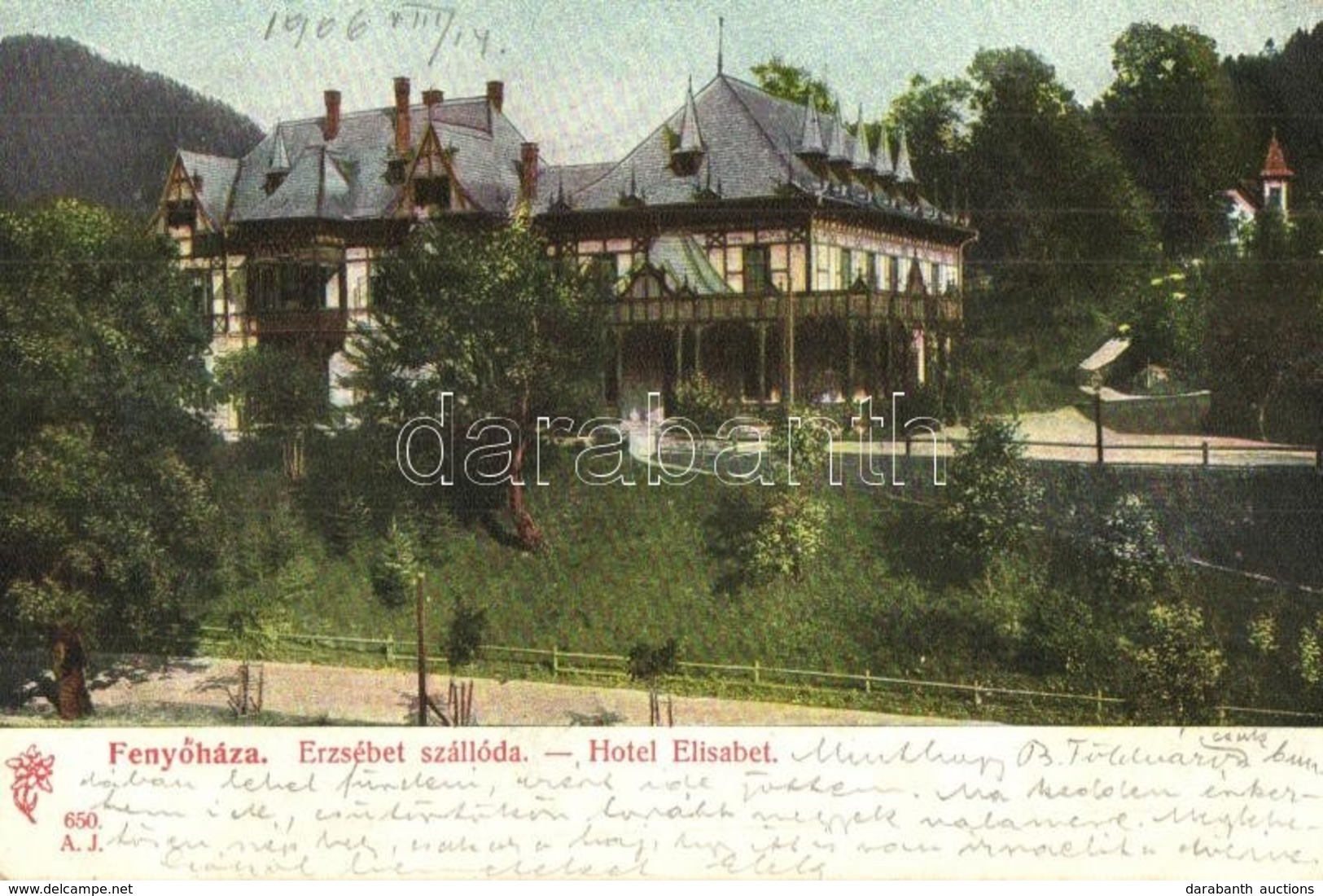 T2 1906 Feny?háza, Lubochna; Erzsébet Szálloda. Kiadja Feitzinger Ede 1904/14. 650. / Hotel Elisabet - Unclassified