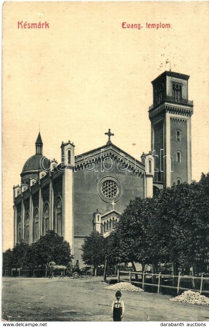 T2/T3 Késmárk, Kezmarok; Evangélikus Templom. W. L. Bp. 2898. / Lutheran Church (EK) - Unclassified