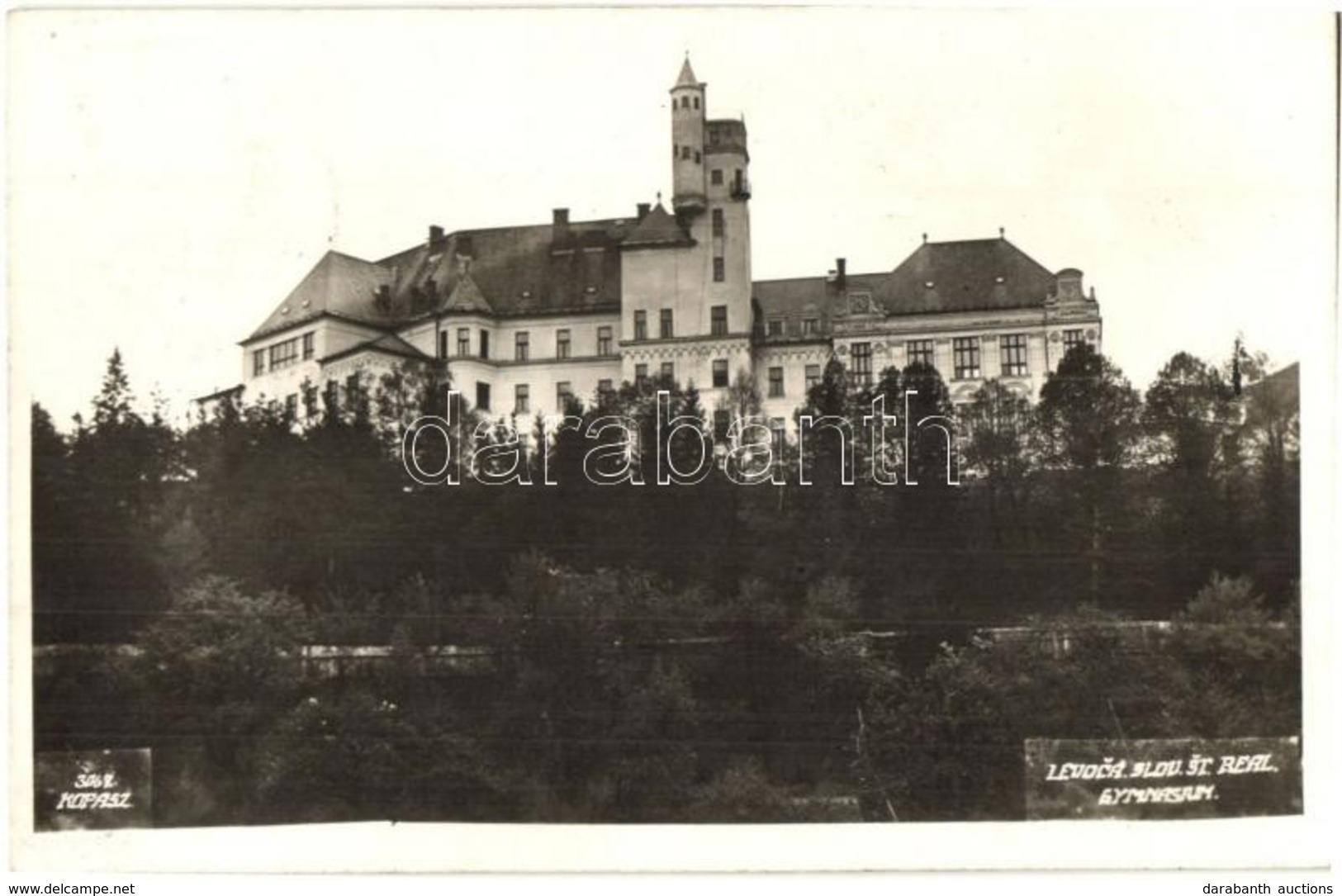 T2 L?cse, Levoca; Szlovák állami Reálgimnázium / Slov. St. Real. Gymnasium / Slovakian Grammar School - Unclassified