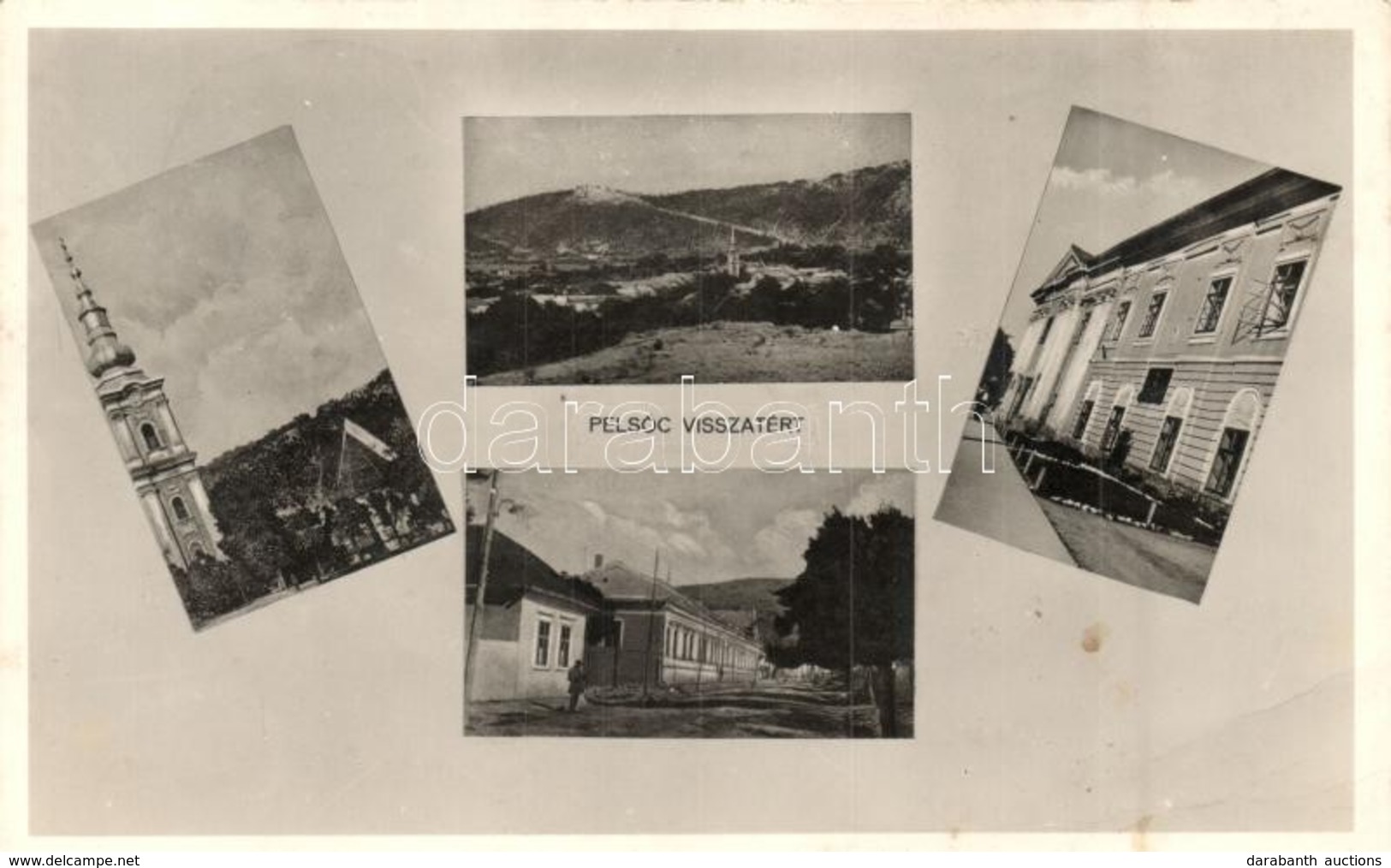 T2 Pels?c Visszatért, Plesivec; Vármegyeház, Templom, Utca / County Hall, Church, Street '1939 A Szent Jobb Országjárása - Non Classés