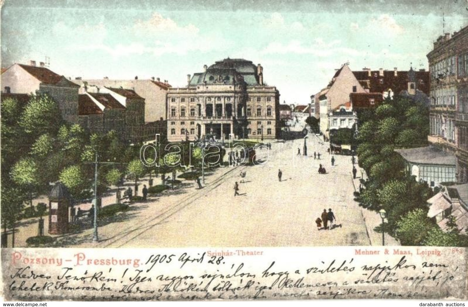 T2 1905 Pozsony, Pressburg, Bratislava; Színház / Theatre - Non Classés