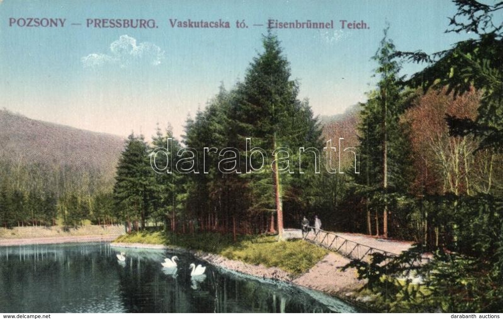 * T2 1900 Pozsony, Pressburg, Bratislava; Vaskutacska-tó / Eisenbrünnel (Eisenbründl) / Zelezná Studénka, Lake - Unclassified