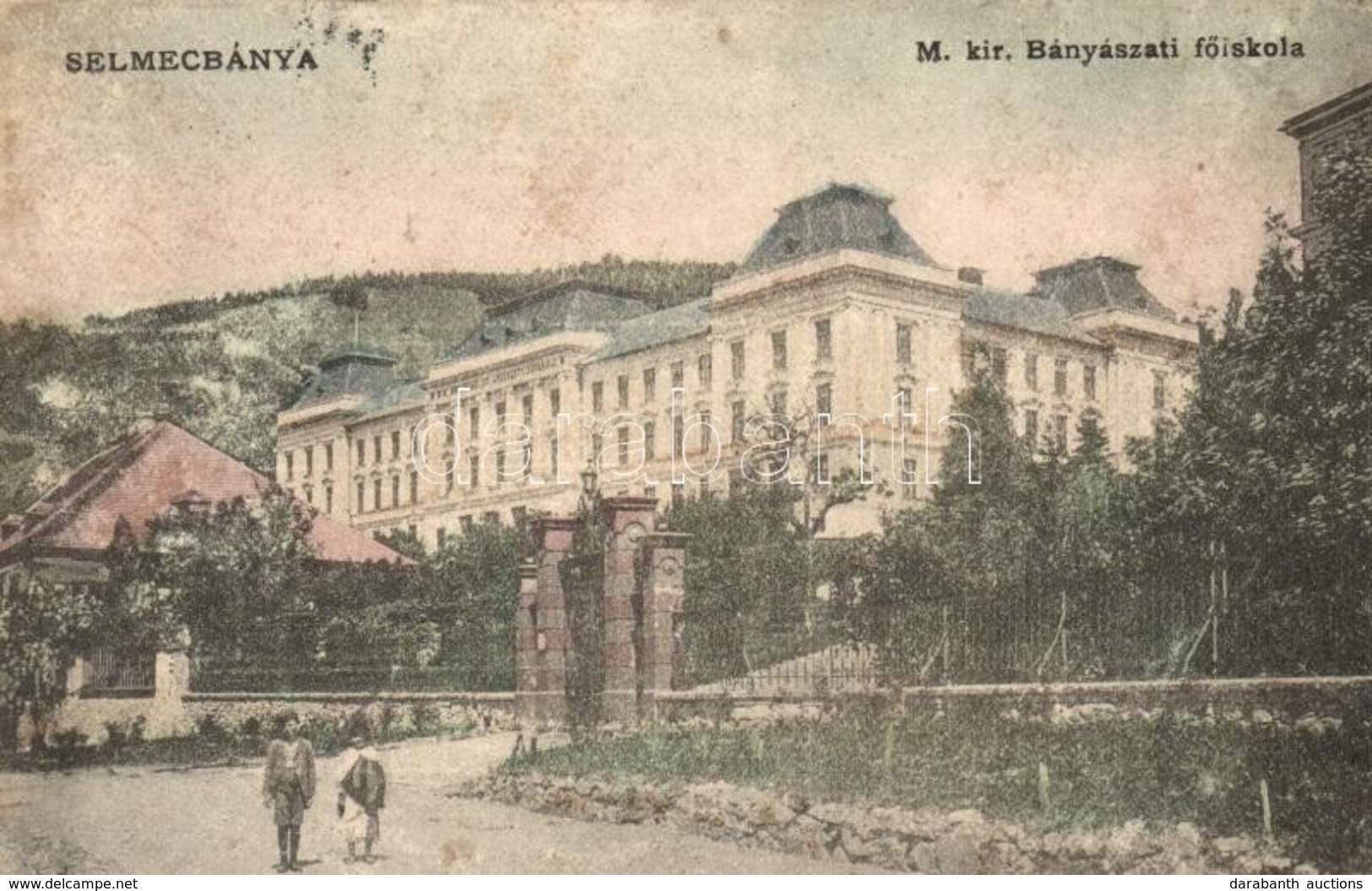 T2/T3 1912 Selmecbánya, Schemnitz, Banska Stiavnica; M. Kir. Bányászati F?iskola / Mining College (fl) - Unclassified