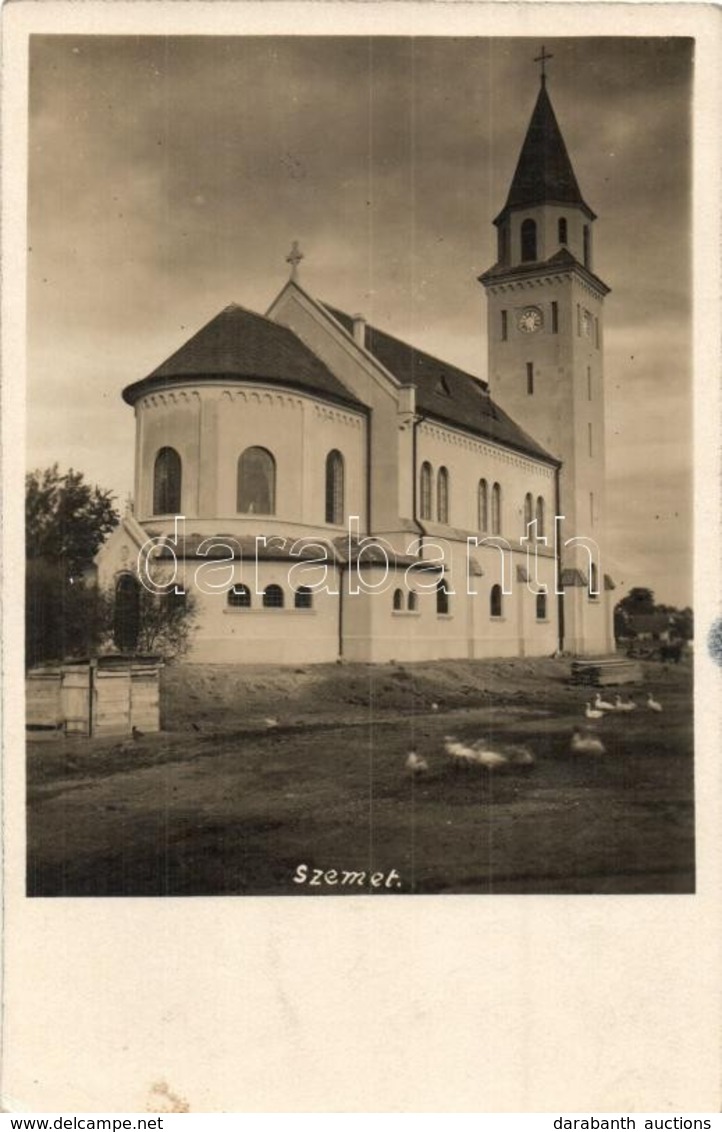 T2 1932 Szemet, Kalinkovo, Semethdorf (Pozsony); Római Katolikus Templom / Church. Photo - Unclassified