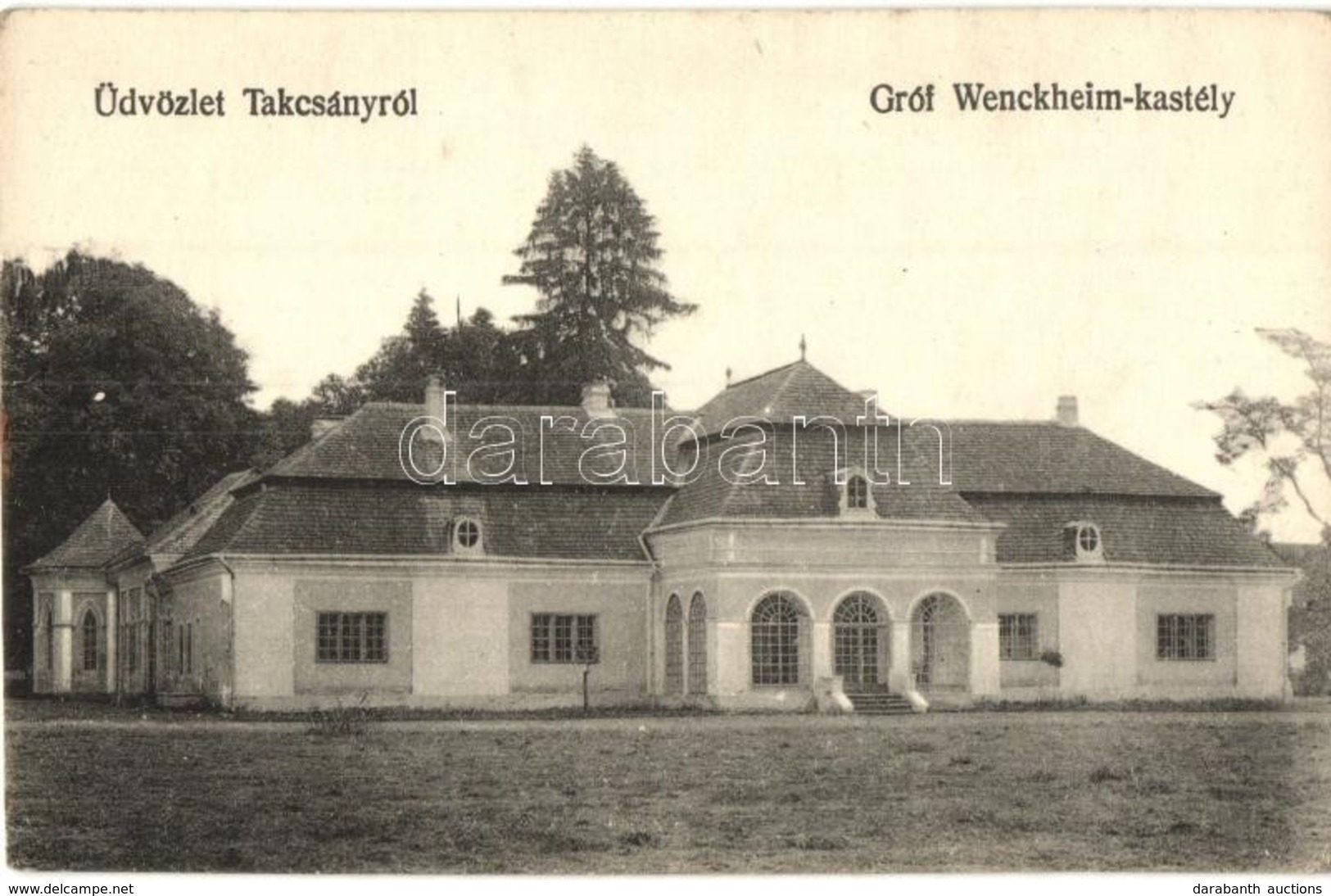 ** T2/T3 Takcsány, Stakcín; Gróf Wenckheim Kastély / Schloss / Castle - Unclassified