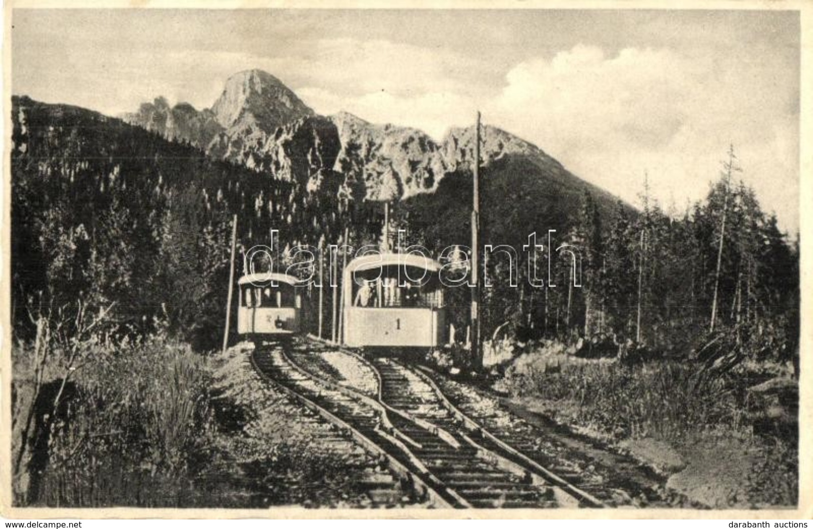 T2 Tátra, Tatry; Fogaskerek? Vasút Tarajka  Felé / Lanovka Na Hrebienok /  Funicular Railway To Hrebienok - Unclassified