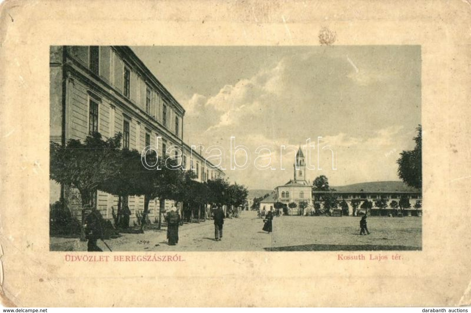 T3 Beregszász, Berehove; Kossuth Lajos Tér, Fehér Imre, Malisko üzlete. W. L. Bp. 6062. Kiadja Friedmann Móritz / Square - Unclassified