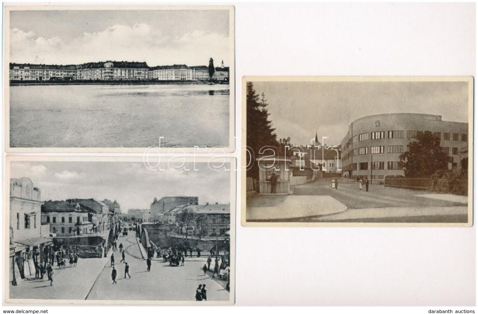 Ungvár, Uzshorod, Uzhhorod, Uzhorod; - 3 Db Régi Képeslap / 3 Pre-1945 Postcards + So. Stpl - Unclassified