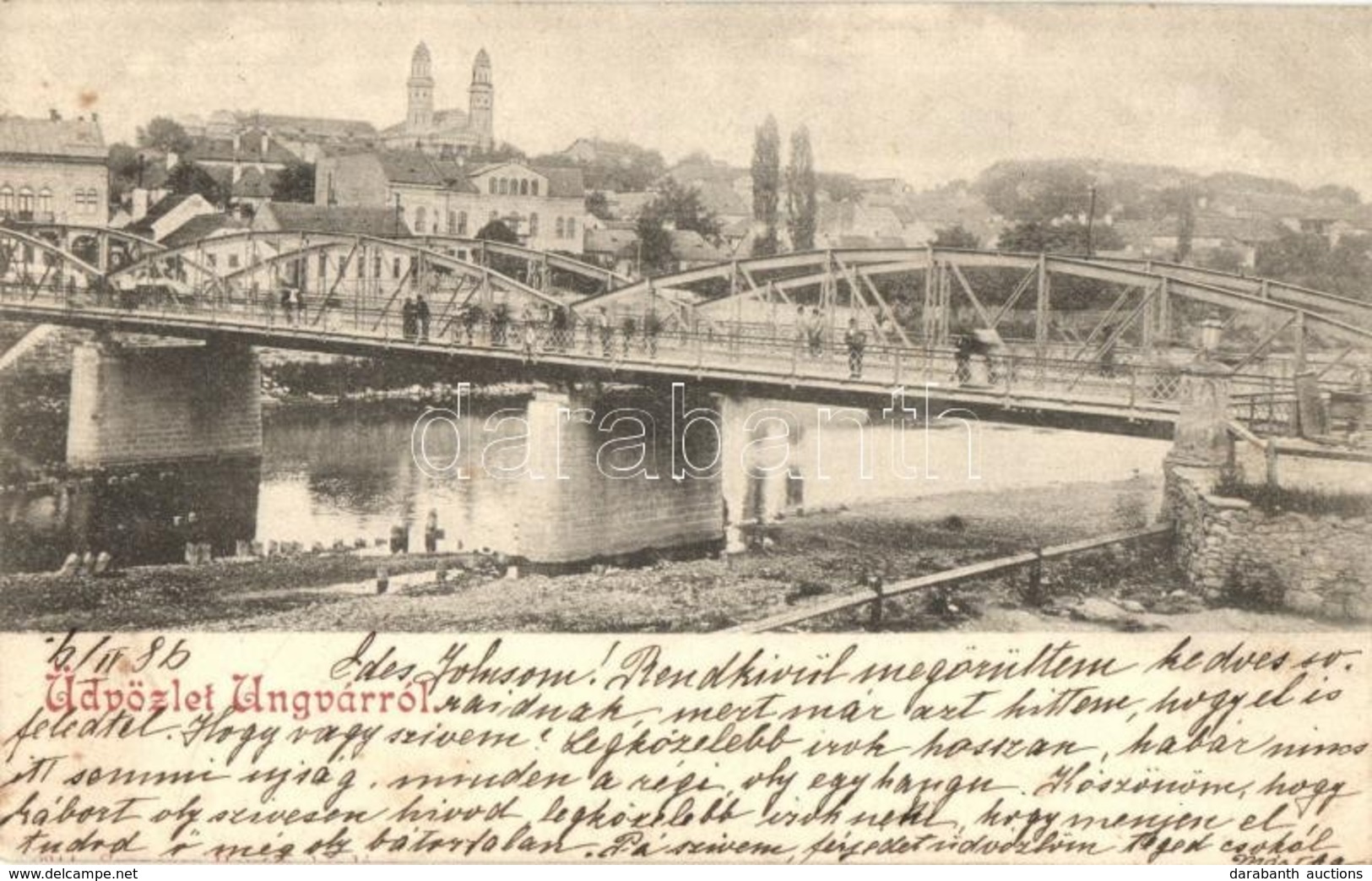 T2/T3 1898 Ungvár, Uzshorod, Uzhhorod, Uzhorod; Híd / Bridge (EK) - Unclassified