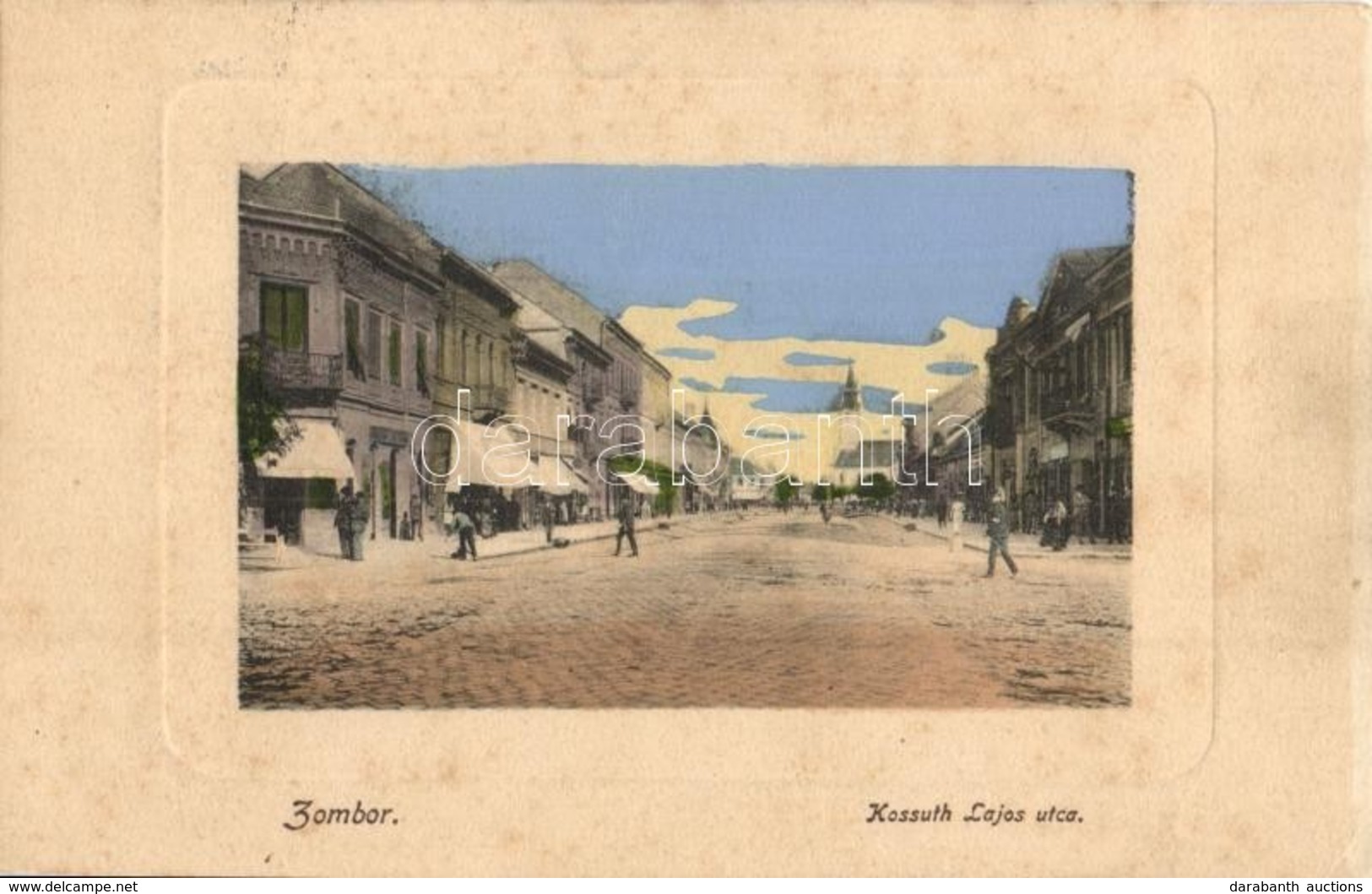 T2/T3 Zombor, Sombor; Kossuth Lajos Utca, üzletek. W. L. Bp. 3737. / Street View, Shops (EK) - Unclassified