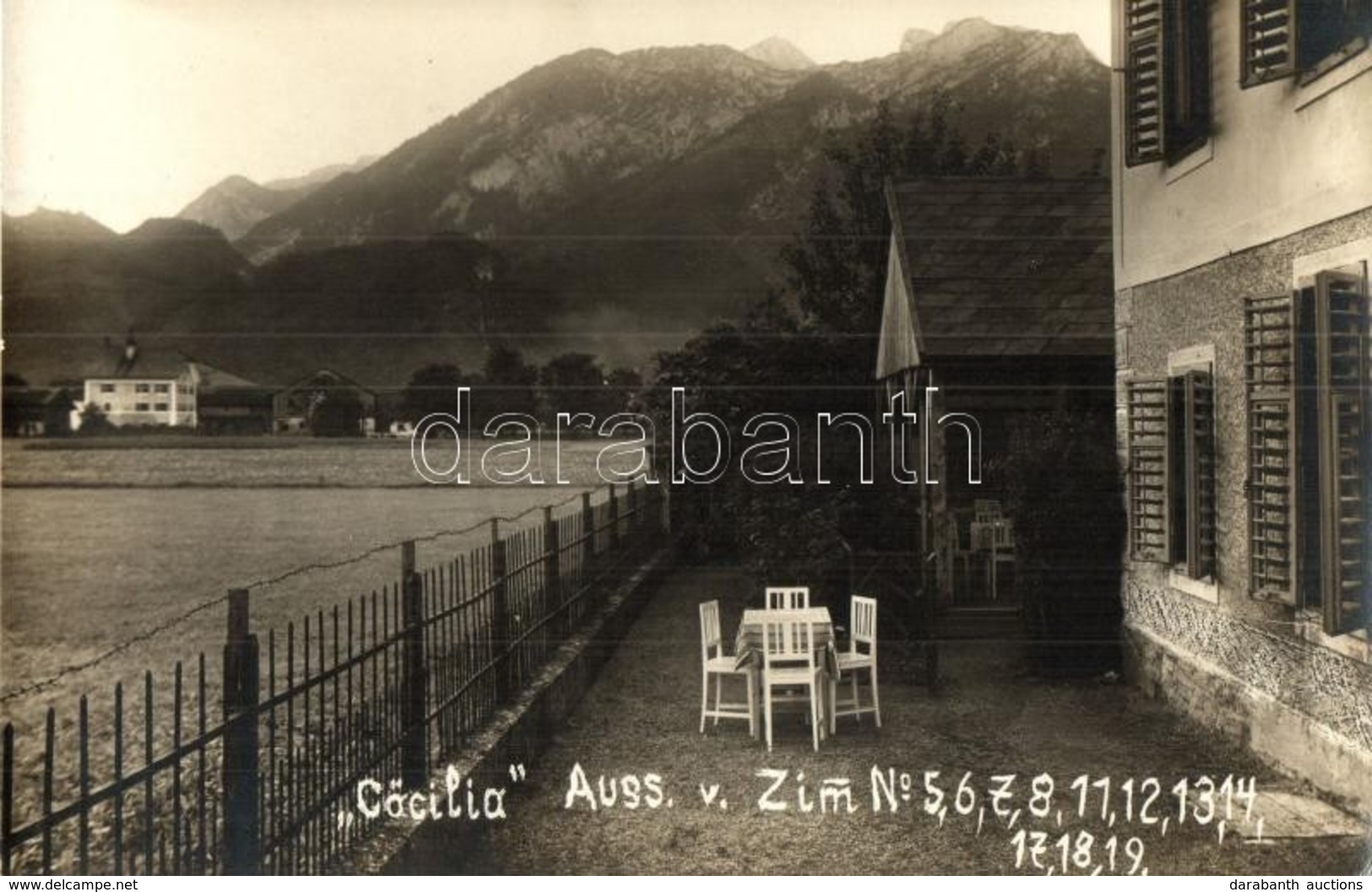 ** T1 Ausser V. Zim, Cäcilia Pension. Photo - Unclassified