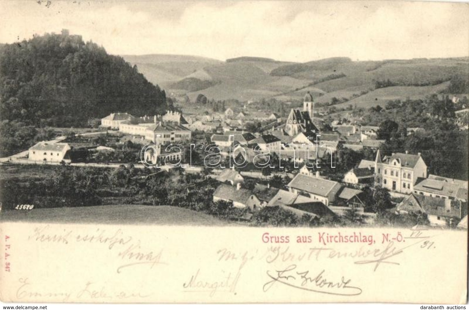 T2/T3 Kirchschlag, Burgruine / General View, Castle Ruins (EK) - Non Classés