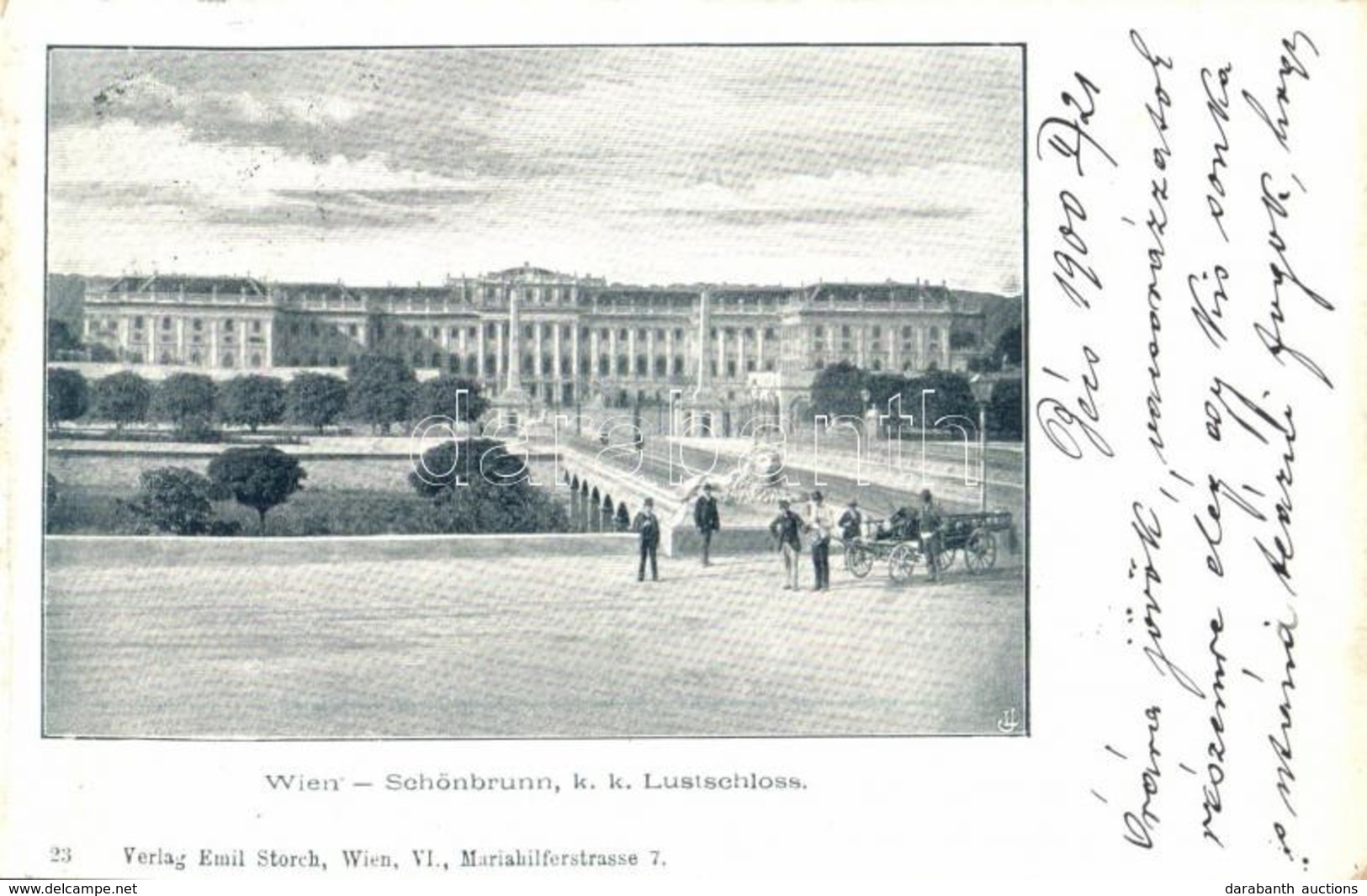 T2/T3 1900 Vienna, Wien XIII. Schönbrunn, K. K. Lustschloss / Palace, Castle. Verlag Emil Storch 23. (EK) - Unclassified