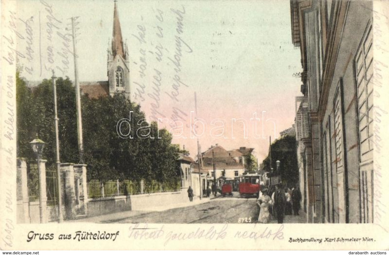 T2/T3 Vienna, Wien XIV. Hütteldorf, Strassenbild / Street View With Trams (EK) - Non Classés