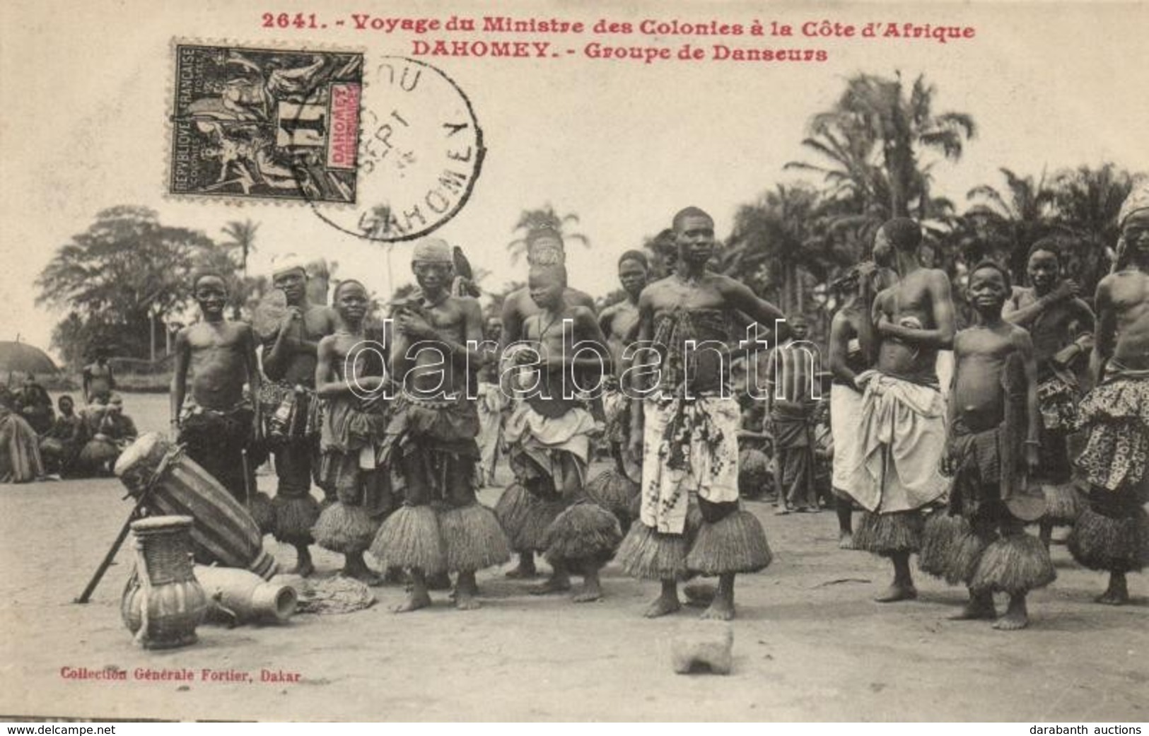 * T1/T2 Dahomey, Voyage Du Ministre Des Colonies A La Cote D'Afrique, Groupes De Danseurs / Travel Of The Minister Of Th - Unclassified