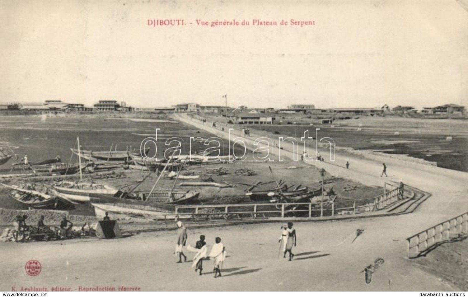 ** T2/T3 Djibouti, Vue Generale Du Plateau De Serpent / Port - Non Classés