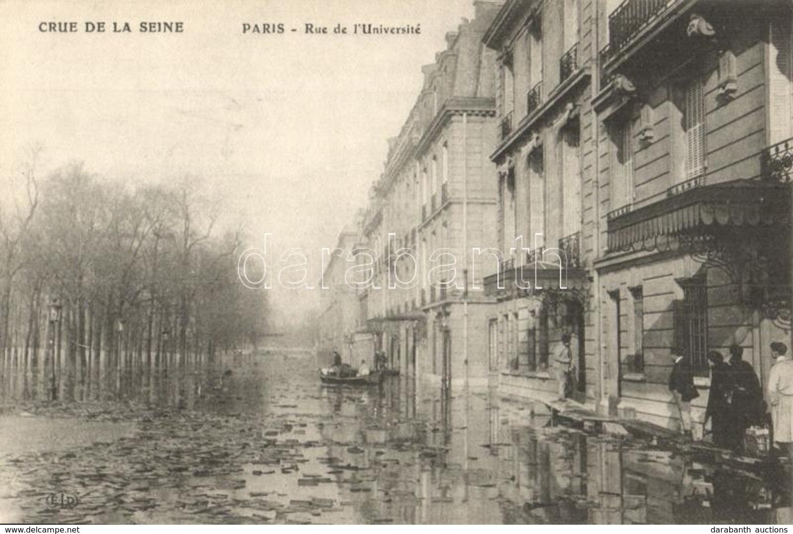 ** T2 Paris, Rue De L'Université. Crue De La Seine / River, Street View - Unclassified