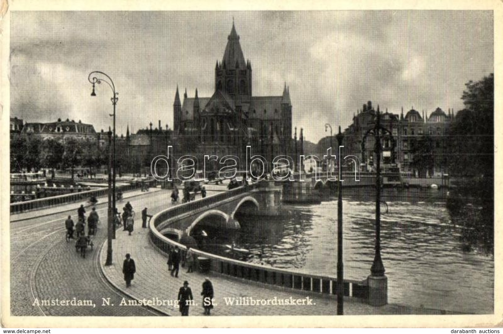 T2/T3 Amsterdam, N. Amstelbrug M. St. Willibrorduskerk / Bridge, Church - Unclassified