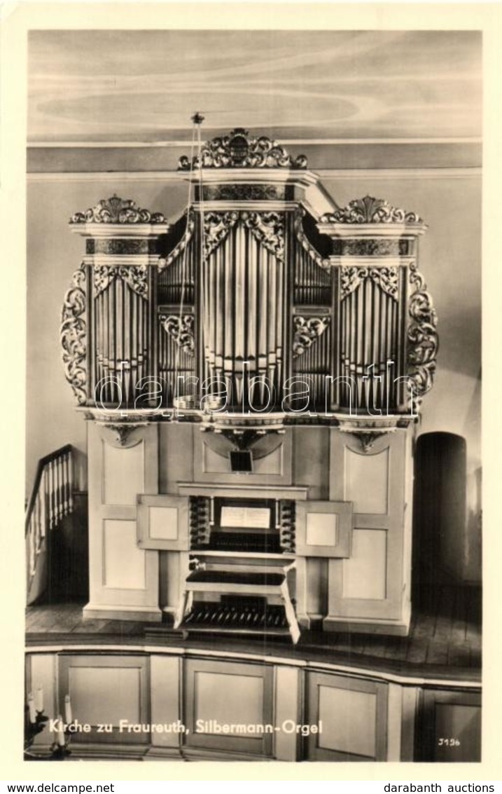 ** T2/T3 Fraureuth, Kirche, Silbermann-Orgel / Church, Organ, Interior (EK) - Unclassified