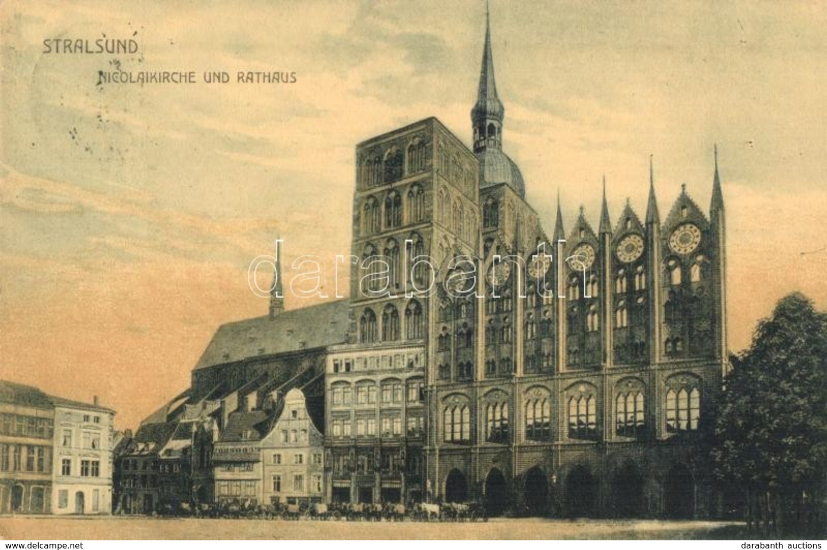 T2/T3 Stralsund, Nicolaikirche Und Rathaus / Church And Town Hall (EK) - Unclassified