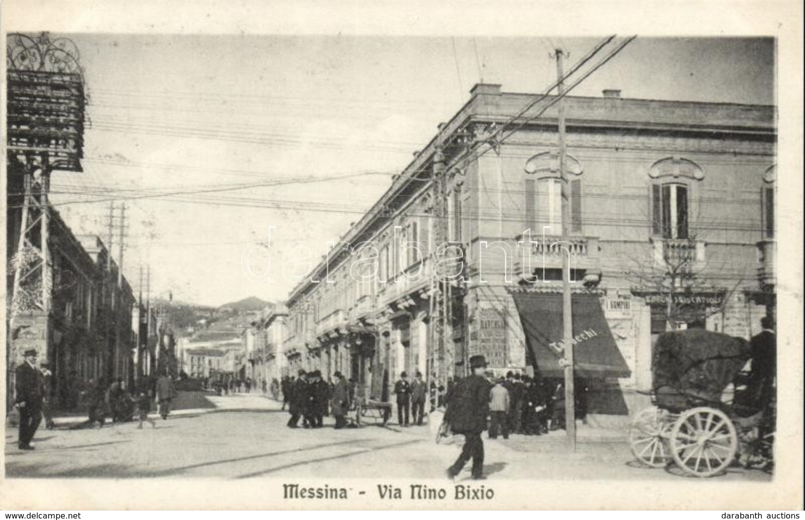 ** T1 Messina, Via Nino Bixio / Street View With Shops - Non Classés