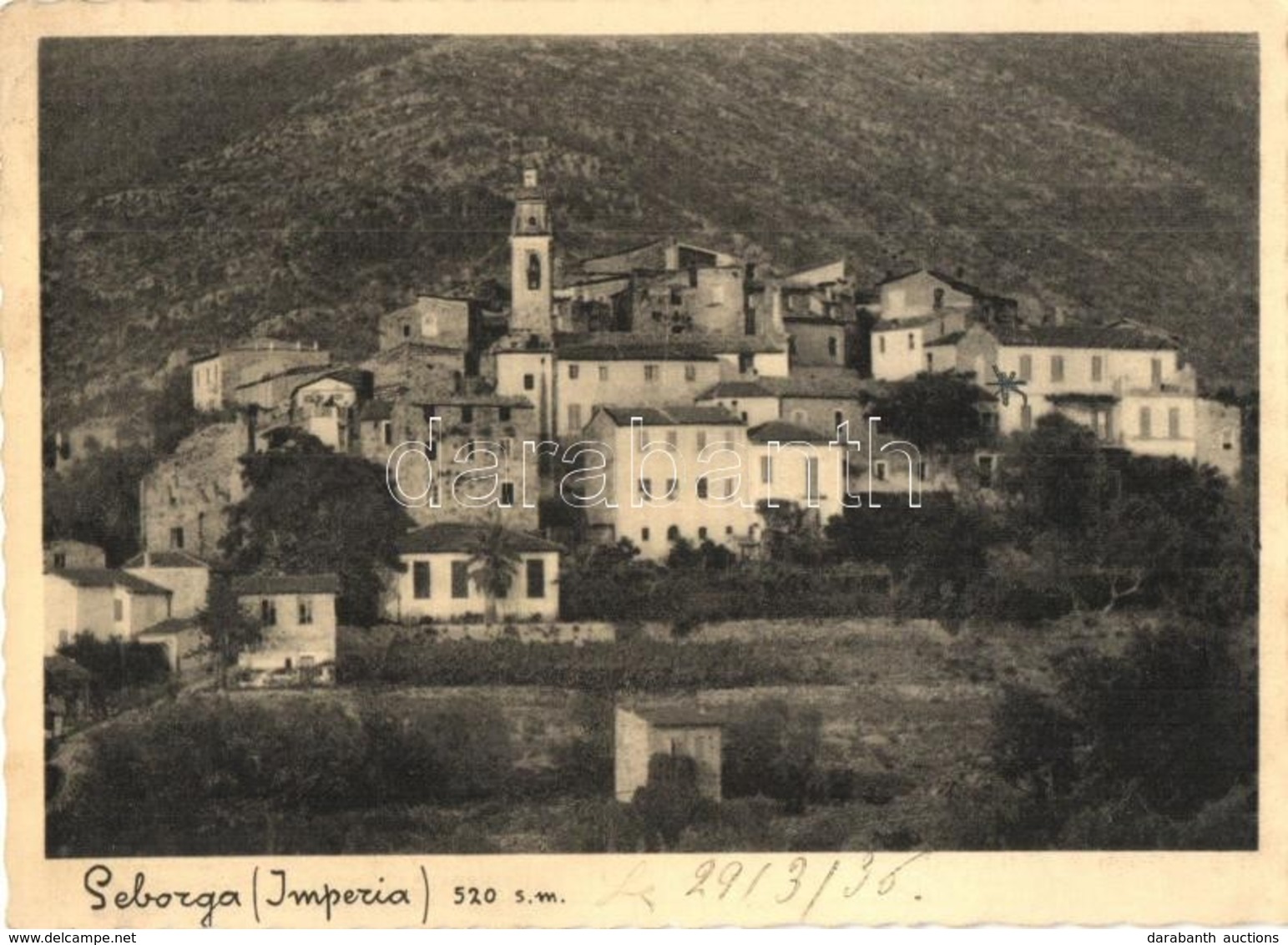 T2 Seborga, Imperia / Small Town With Church - Unclassified