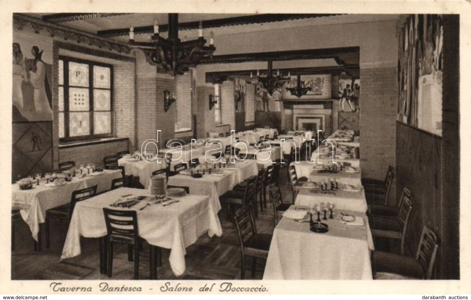 ** T1 Torino, Turin; Albergo, Ristorante Taverna Dantesca, Salon Del Boccaccio / Hotel And Restaurant Interior - Unclassified