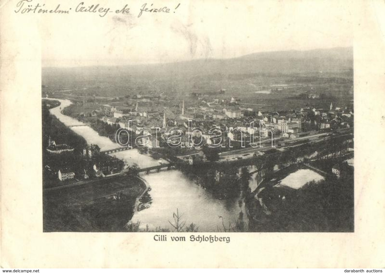 T2/T3 Celje, Cilli; Vom Schlossberg. Verlag Fritz Rasch / Art Nouveau Lady On The Backside (EK) - Unclassified